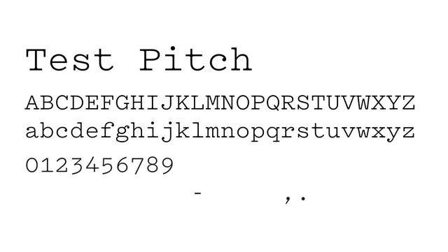 Test Pitch, technical, clean