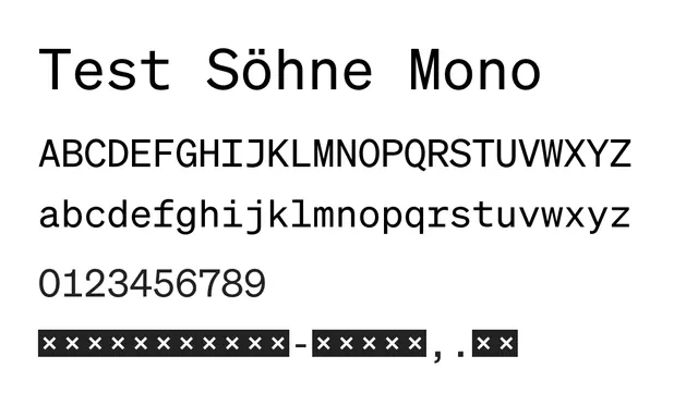 Test Söhne Mono, technical, geometric