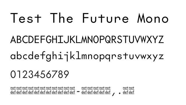 Test The Future Mono, technical, modern