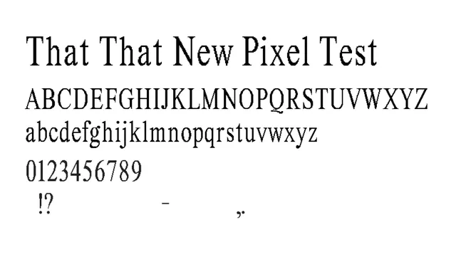 That That New Pixel Test, editorial, classic
