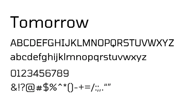 Tomorrow, modern, minimal