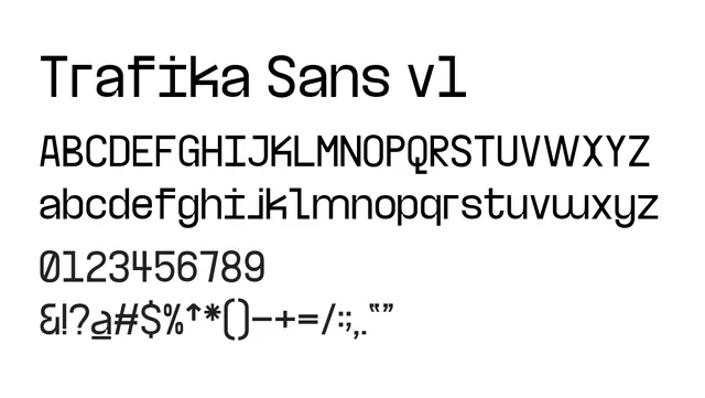 Trafika Sans v1, friendly, warm