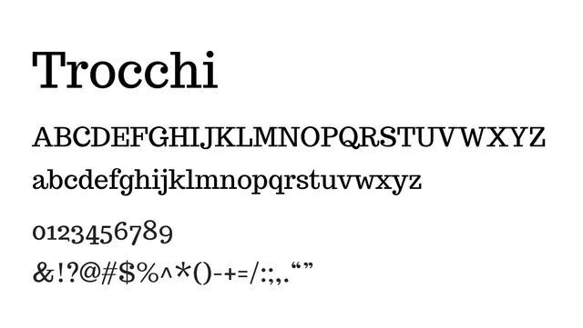 Trocchi, elegant, decorative