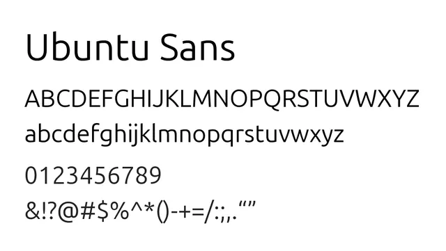 Ubuntu Sans, modern, clean