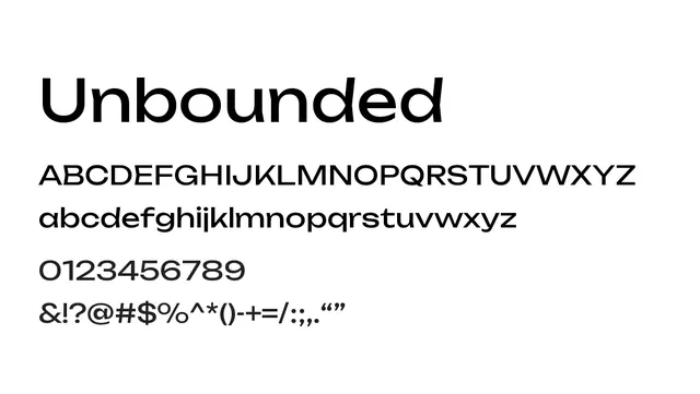 Unbounded, modern, clean