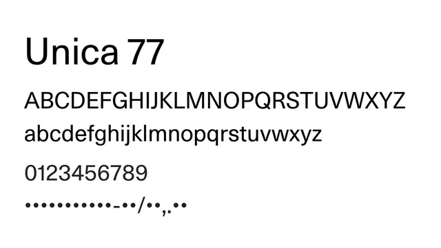 Unica 77, modern, clean