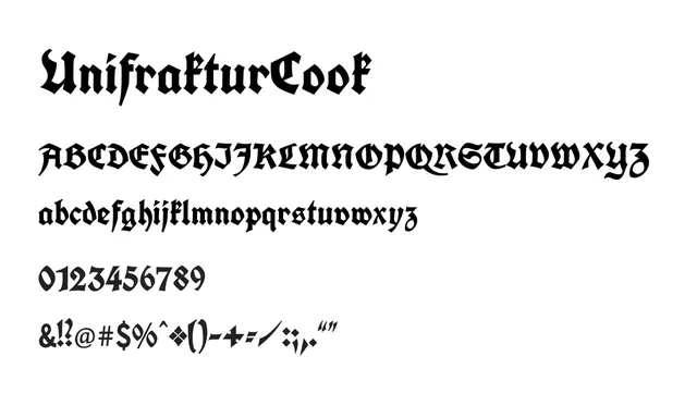 UnifrakturCook, decorative, retro