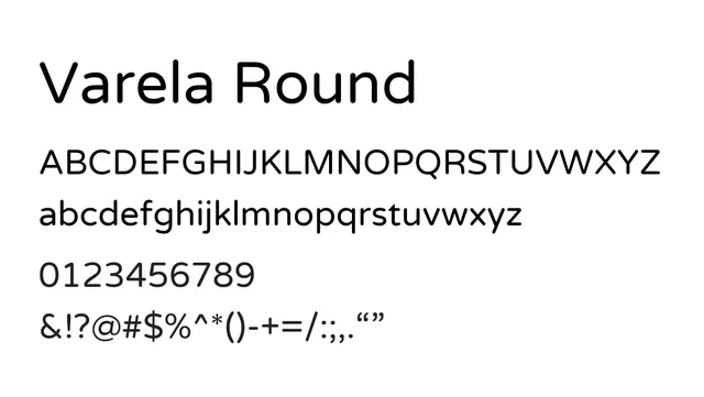Varela Round, modern, friendly