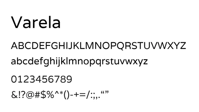 Varela, modern, clean