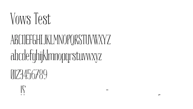 Vows Test, elegant, decorative