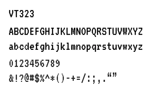 VT323, retro, technical