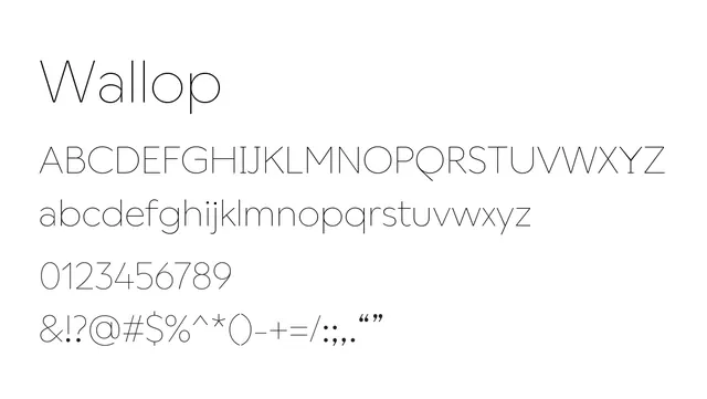 Wallop, modern, minimal