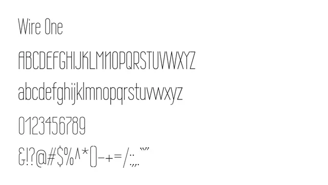 Wire One, minimal, technical