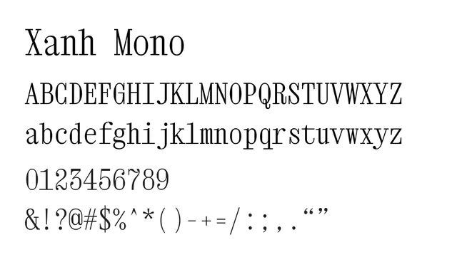 Xanh Mono, technical, classical