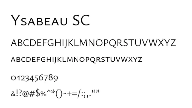 Ysabeau SC, formal, structured