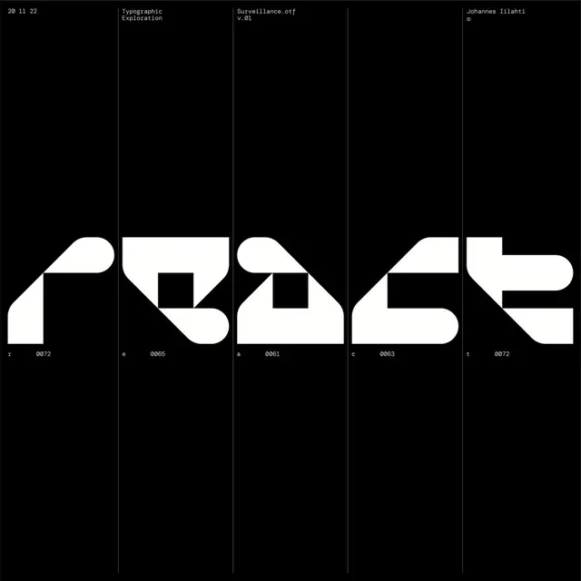 Geometric Type Specimen, minimal, swiss, dark