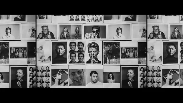 Black-and-White Photo Collage Wall, photographic, editorial, monochrome