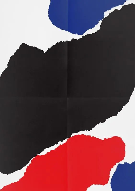Torn Paper Abstract Collage, abstract, geometric, vibrant