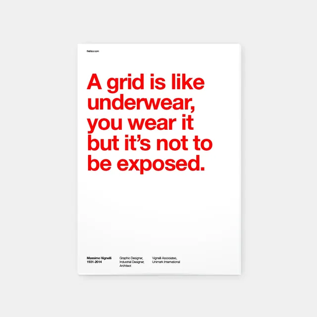 Red and white poster template, minimal, bold, high-contrast