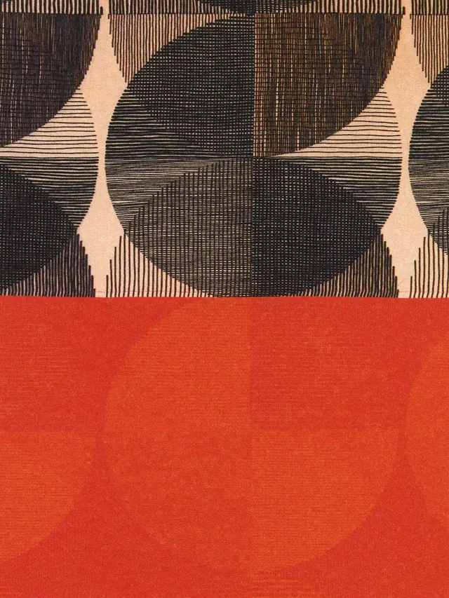 Quadrant circle pattern diptych, geometric, minimal, light