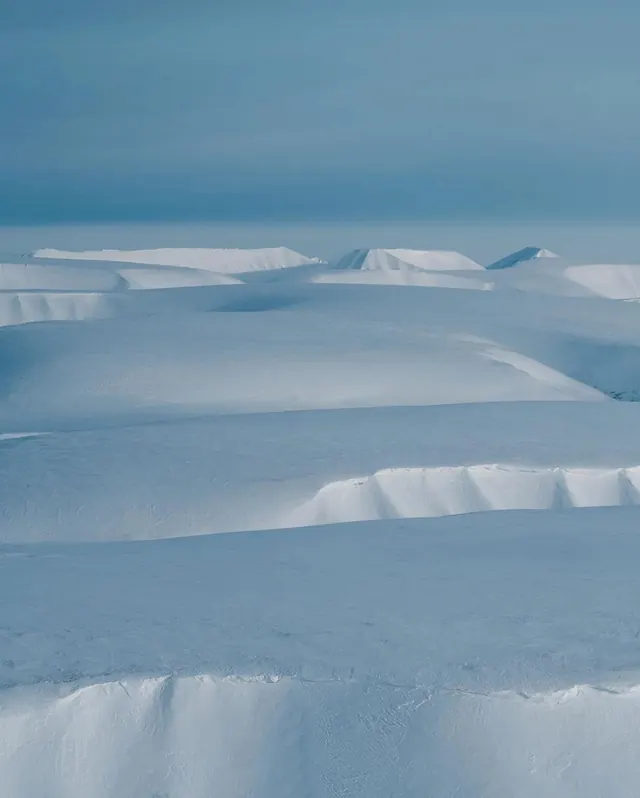 Snow dunes landscape photography, photographic, minimal, light