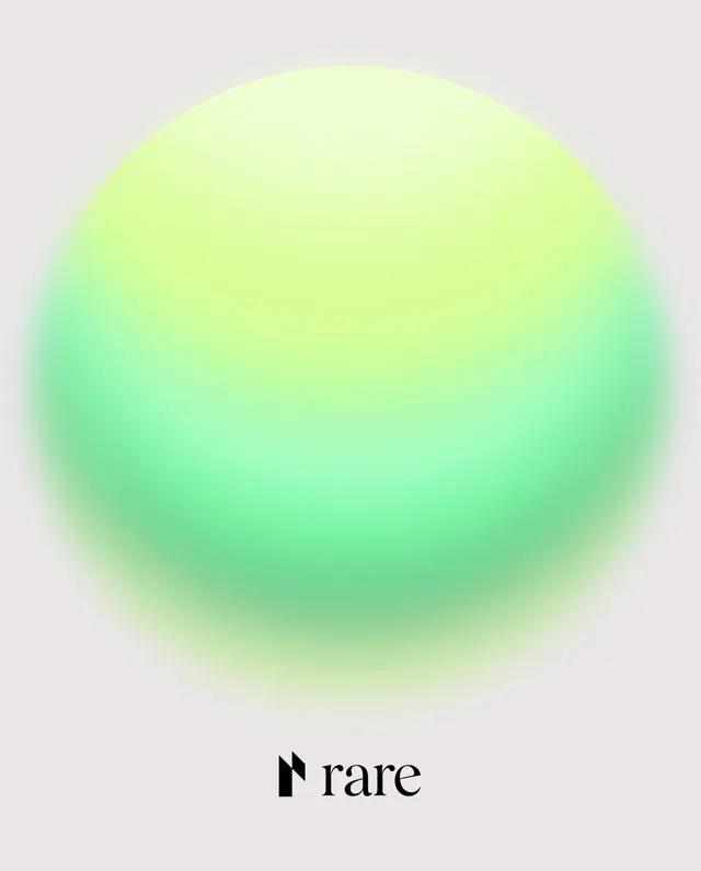 Minimalist gradient green editorial composition, minimal, organic, light