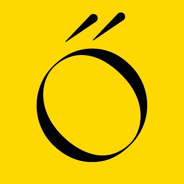 Neon yellow smiley face minimal, flat, playful, vibrant
