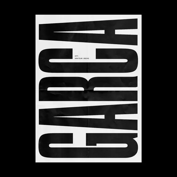 Amateur Rocks abstract typography, geometric, abstract, high-contrast
