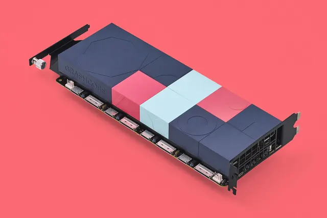 Graphcore Hardware 3D device render, 3d-render, minimal, vibrant