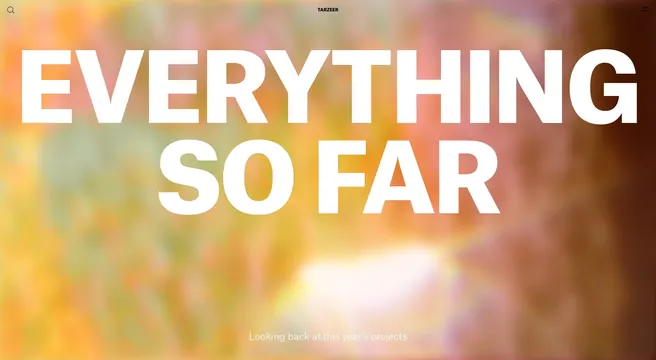 Everything So Far Typography Overlay