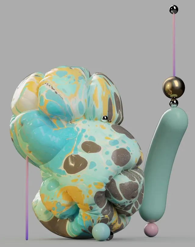 Abstract Organic 3D Form