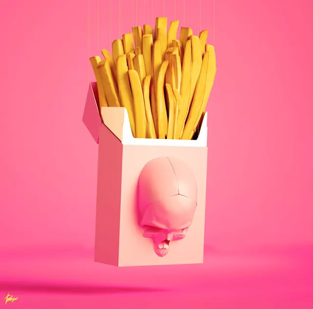 Skull French Fry Packaging