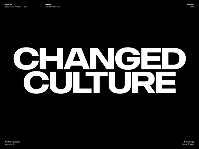 Changed Culture Typography