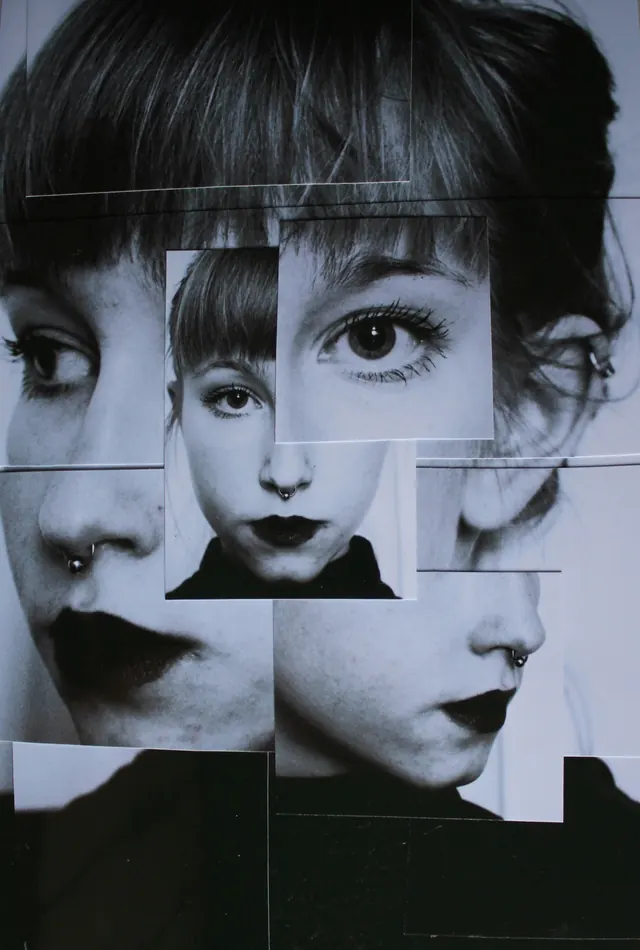 Fragmented Portrait Collage