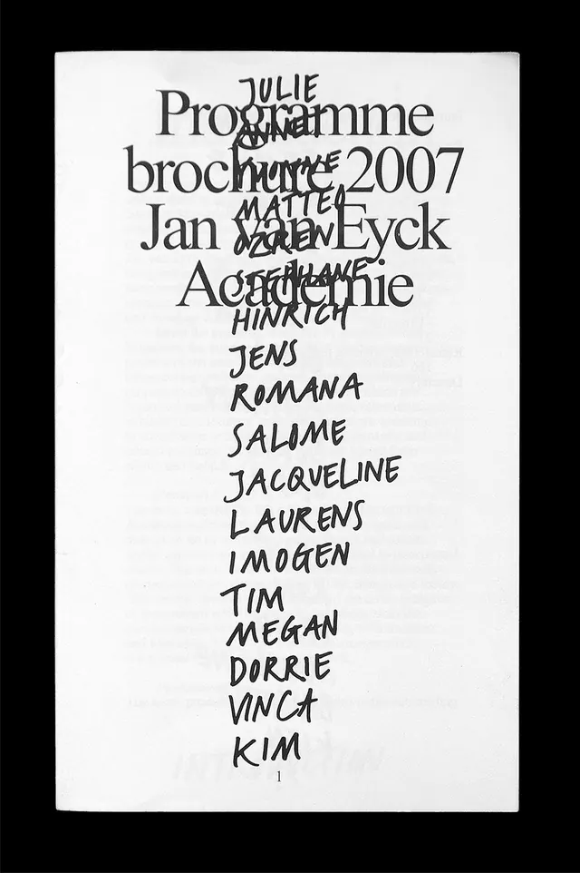 Typographic List Layout
