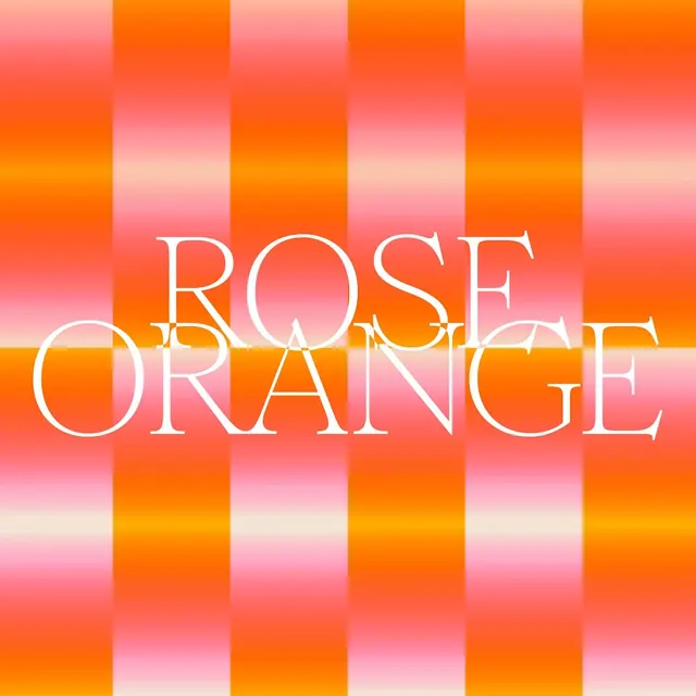 Rose Orange Gradient Pattern