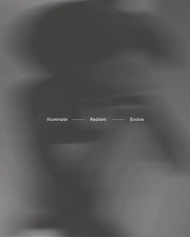Abstract Gradient Typography Composition