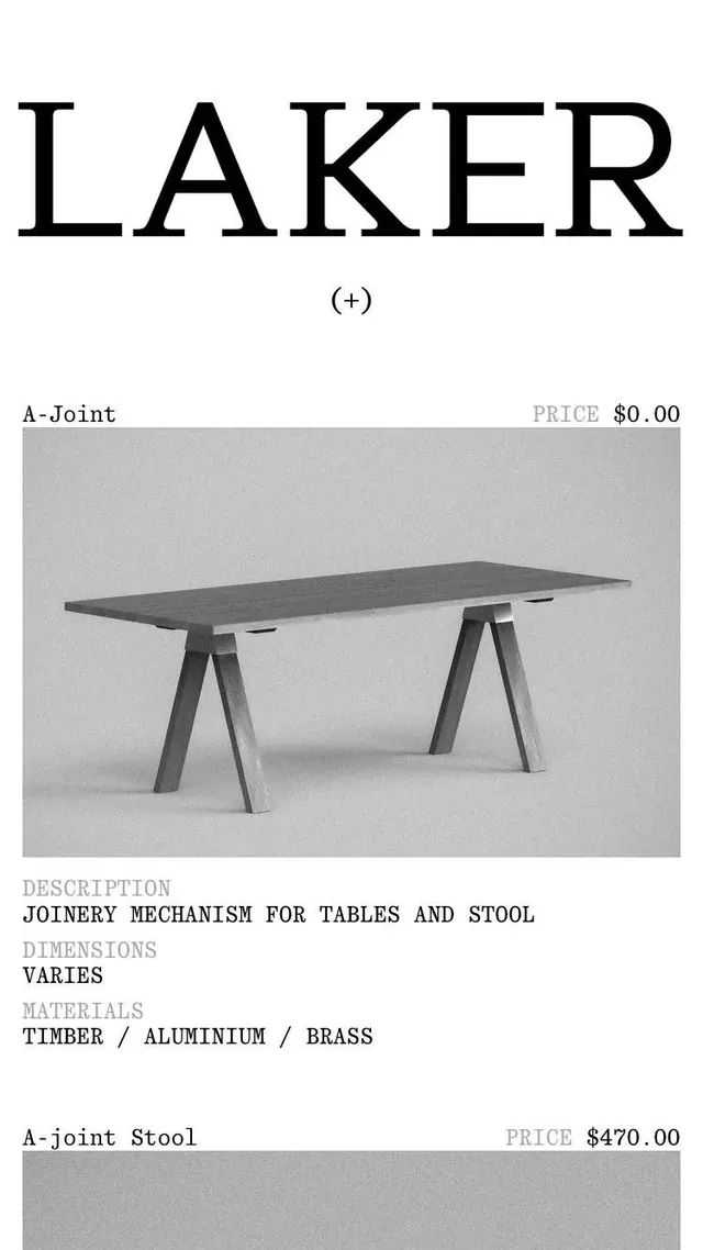 A-Joint furniture joinery detail sheet, minimal, corporate-clean, light