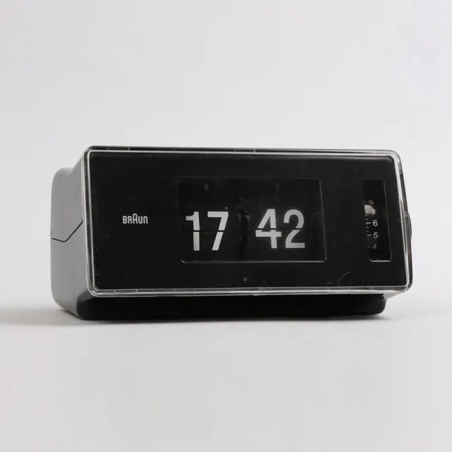 Braun flip clock minimal product, minimal, technical, dark