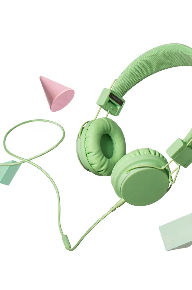 Mint Green Headphones 3D Render