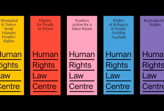 Human Rights Law Centre Wordmark Specimen, minimal, corporate-clean, vibrant