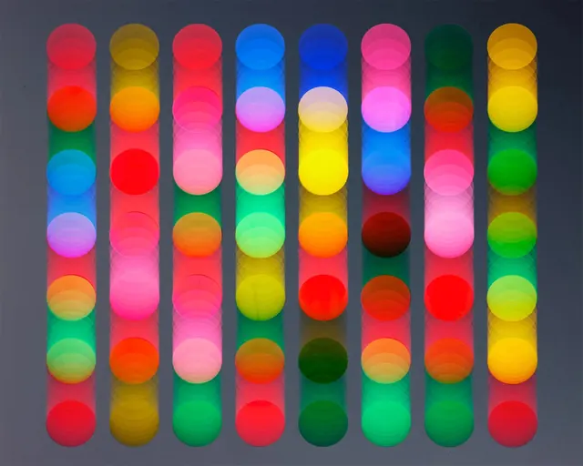 Colorful Vertical Gradient Pillars