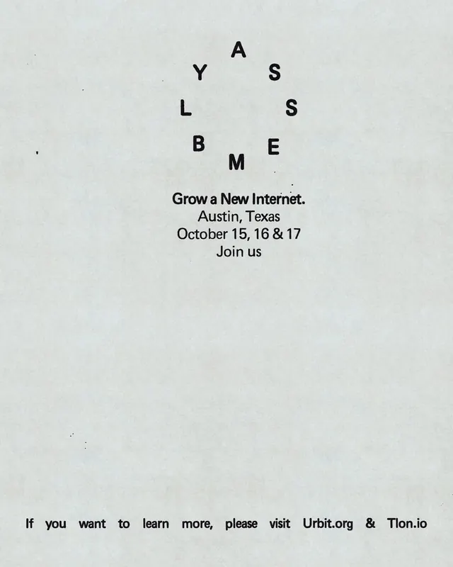 SXSW scattered-letter event poster, minimal, swiss, light