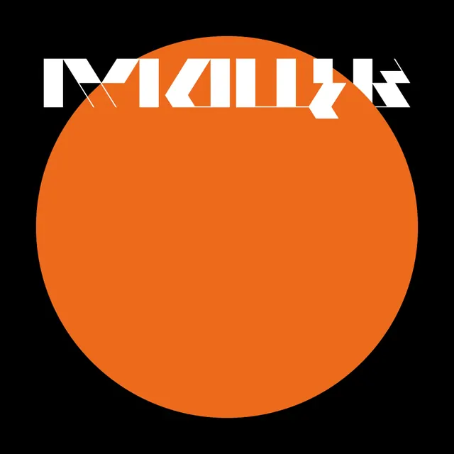 Modulik abstract geometric composition with bold wordmark, geometric, abstract, vibrant