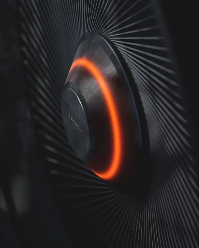 Product Render with Heat Glow Effect, 3d-render, dark-mode, dark
