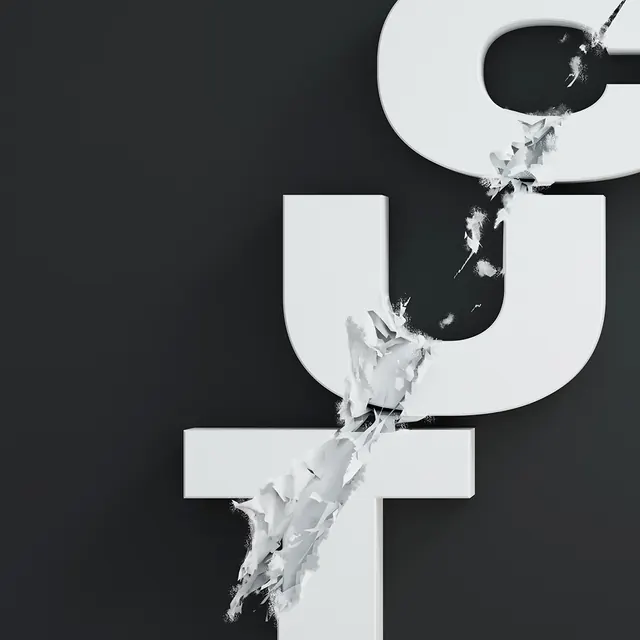 Abstract 3D Letterform Composition