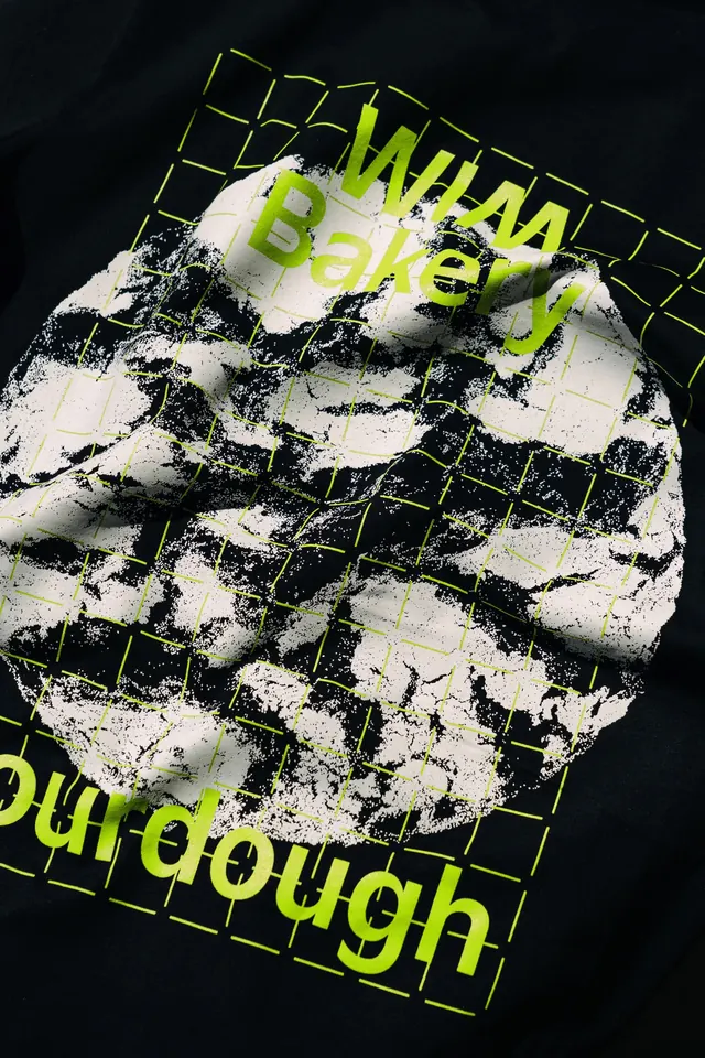 Neon wireframe 3D typography composition, 3d-render, technical, neon