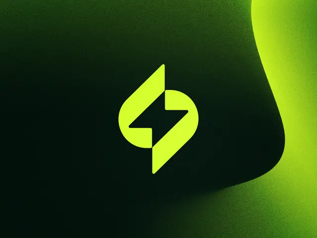 30 Best Lightning Logo Design Ideas You Should Check, minimal, geometric, dark