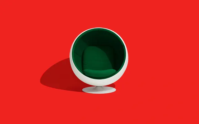 Spherical product mockup, minimal, 3d-render, vibrant