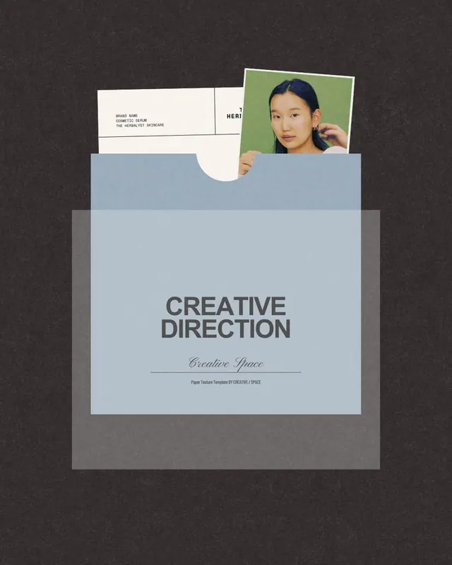 Minimal editorial collage, minimal, editorial, dark
